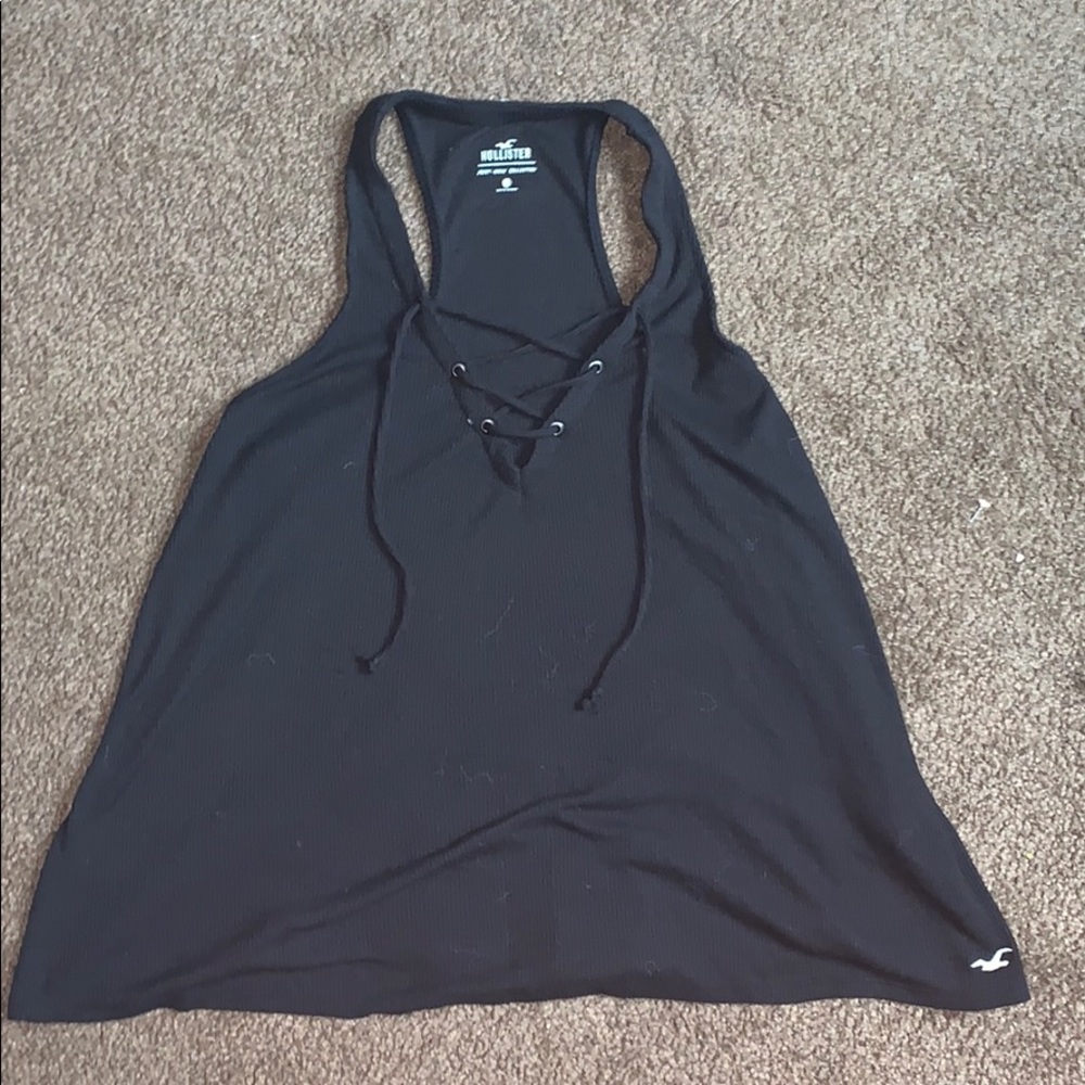 XS Hollister black tank top
